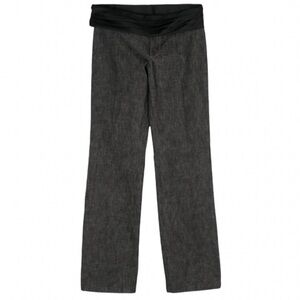 Dolce & Gabbana Wide-Leg Straight Trouser Jean Pant Cummerbund Tuxedo‎ Stripe 38